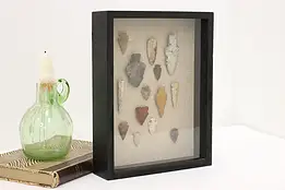 Indigenous Stone Point & Arrowhead Collection Shadow Box #56719
