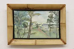 Country Plantation Vintage Original Oil Painting 22" #59026