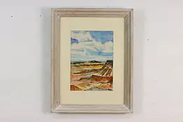 Desert Canyon Vintage Original Watercolor, Maliner 23" #59028