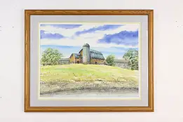 Weathered Barn Original Watercolor Painting Walter Slade 30" #59125