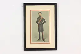 Sub Editor English Colored Engraving 1897 Vanity Fair 21" #58967