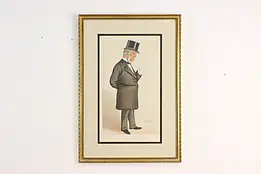 Wife's Sister Colored Engraving 1884 Vanity Fair 13.5" #58408
