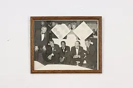 The Rat Pack in Las Vegas Vintage Framed Photograph 15.5" #58728