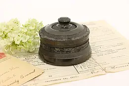 Anthracite Vintage Desktop Office or Library Inkwell #57201
