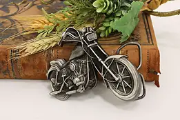 Pewter Motorcycle Vintage Belt Buckle Bergamot #58855