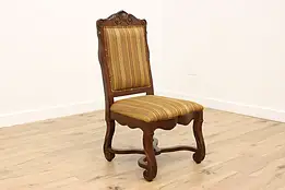 Renaissance Vintage Carved Birch Dining or Desk Chair Hekman #59537