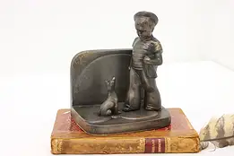 Sailor Boy & Puppy Vintage Library Bookend, Frankart #59590