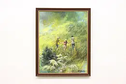 Summer Memories Vintage Original Oil Painting Petrauskas 31" #59268