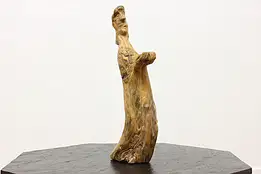 Coastal Driftwood Vintage Preacher Reading Sermon Sculpture #60153