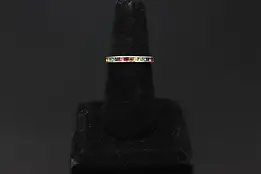 925 Sterling Silver Rainbow Multi-Stone Eternity Band #60342