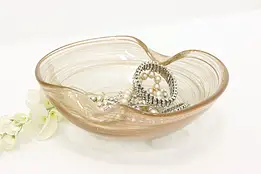 Midcentury Modern Vintage Shimmery Art Glass Bowl #60264