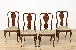 Set of 4 Georgian Vintage Cherry Dining Chairs, Pennsylvania #60352
