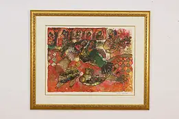 King Solomon Songs Vintage Lithograph Print Tobiasse 36.5" #60200