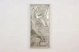 Silver Abstract Vintage Framed Art Panel 41" #60483