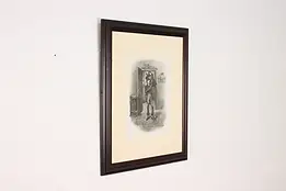 Cratchit & Tiny Tim Antique Christmas Dickens Print Barnard #59831