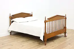 Victorian Farmhouse Antique Carved Full Double Size Bed #58529