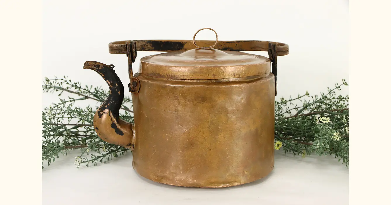 Antique Hand Wrought Copper Tea Kettle – Duckwells