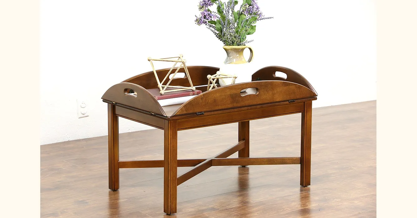 vintage butler coffee table