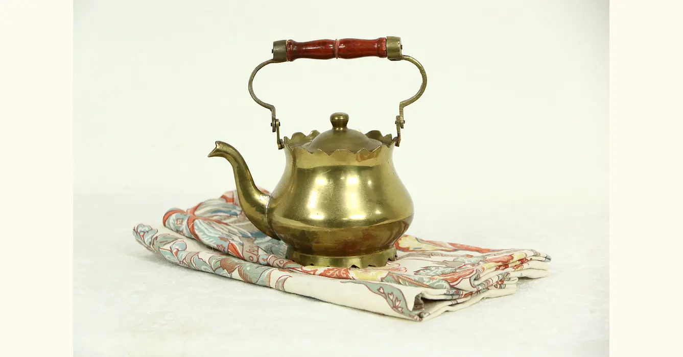 Brass Vintage Small Tea Kettle