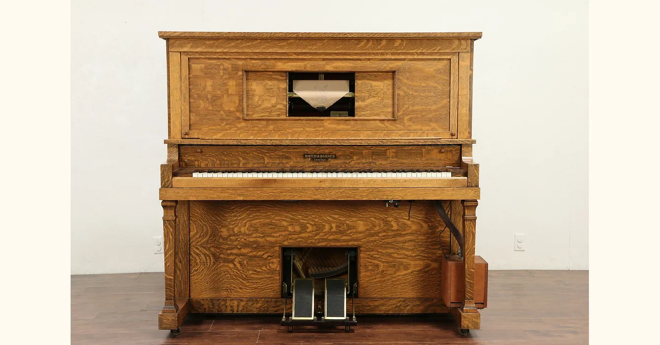Antique upright player piano deals