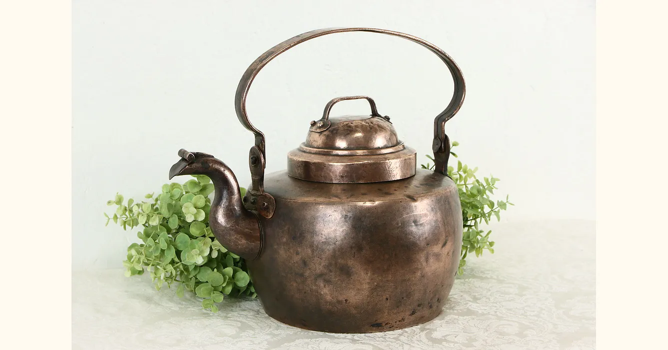 Copper Antique Hand Hammered & Dovetailed Farmhouse