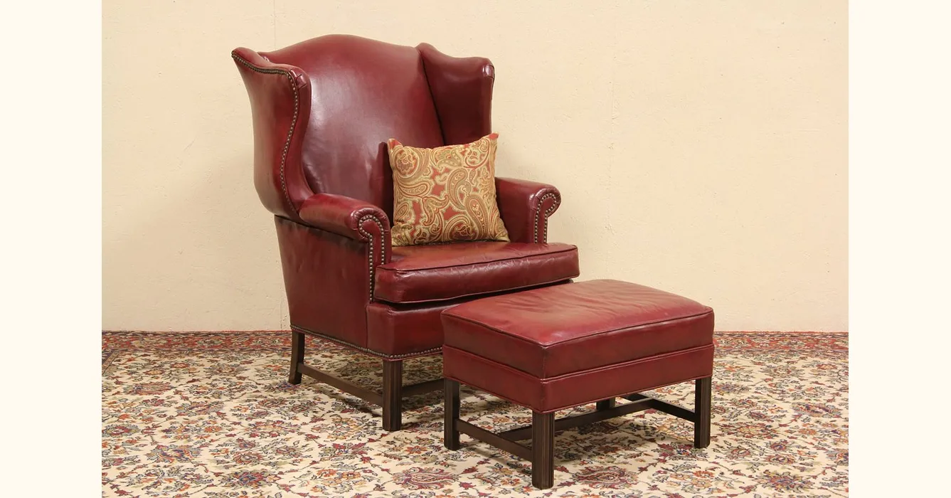 Ethan allen outlet leather chair