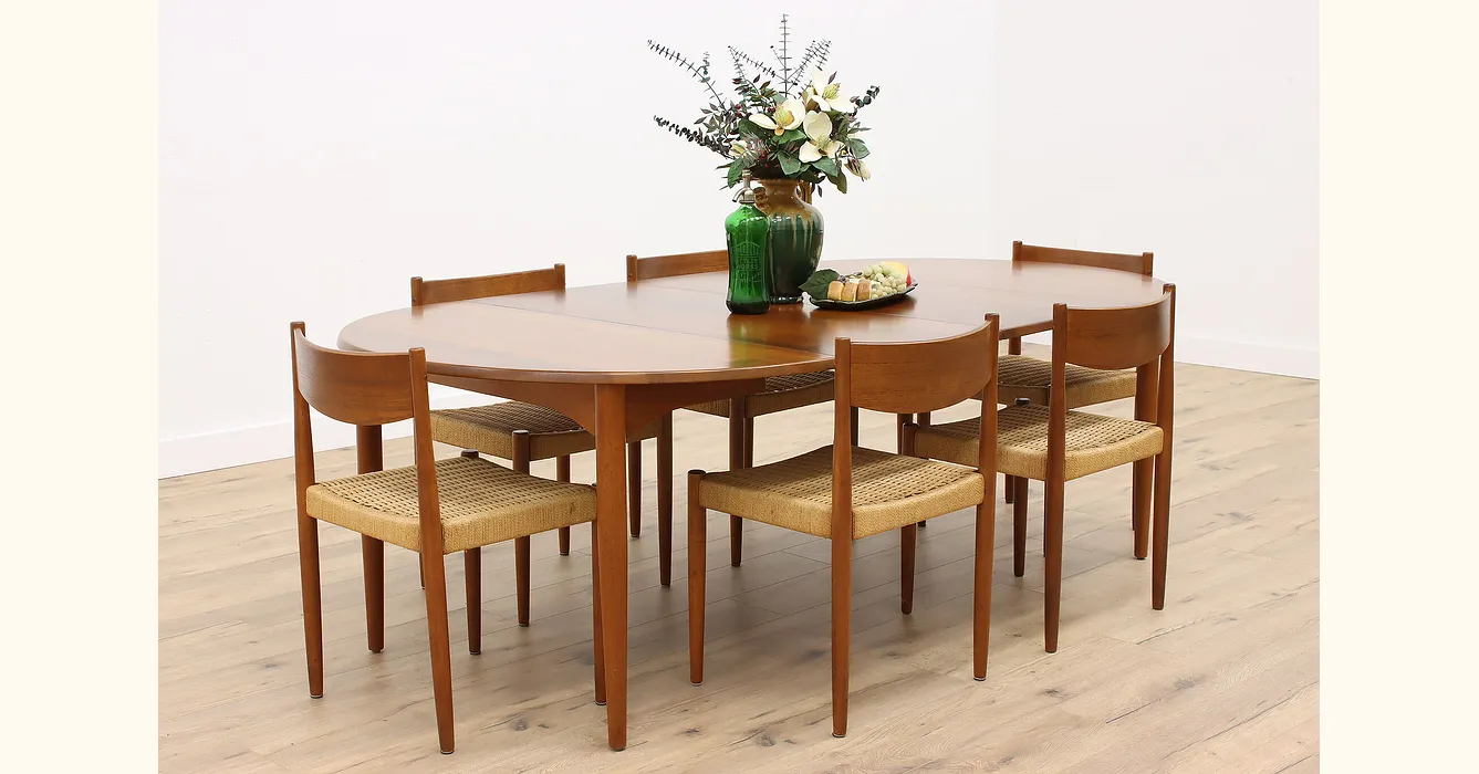 Mid century vintage discount dining table