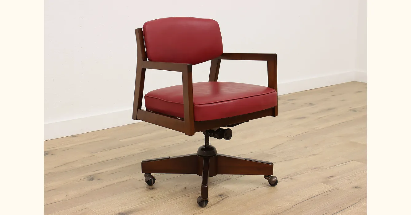 vintage mid century modern swivel chair