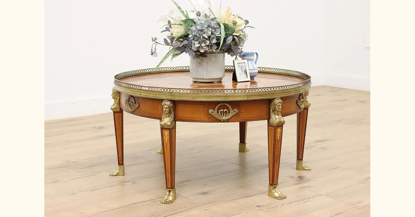 Antique French Walnut Louis XVI Oval End Table