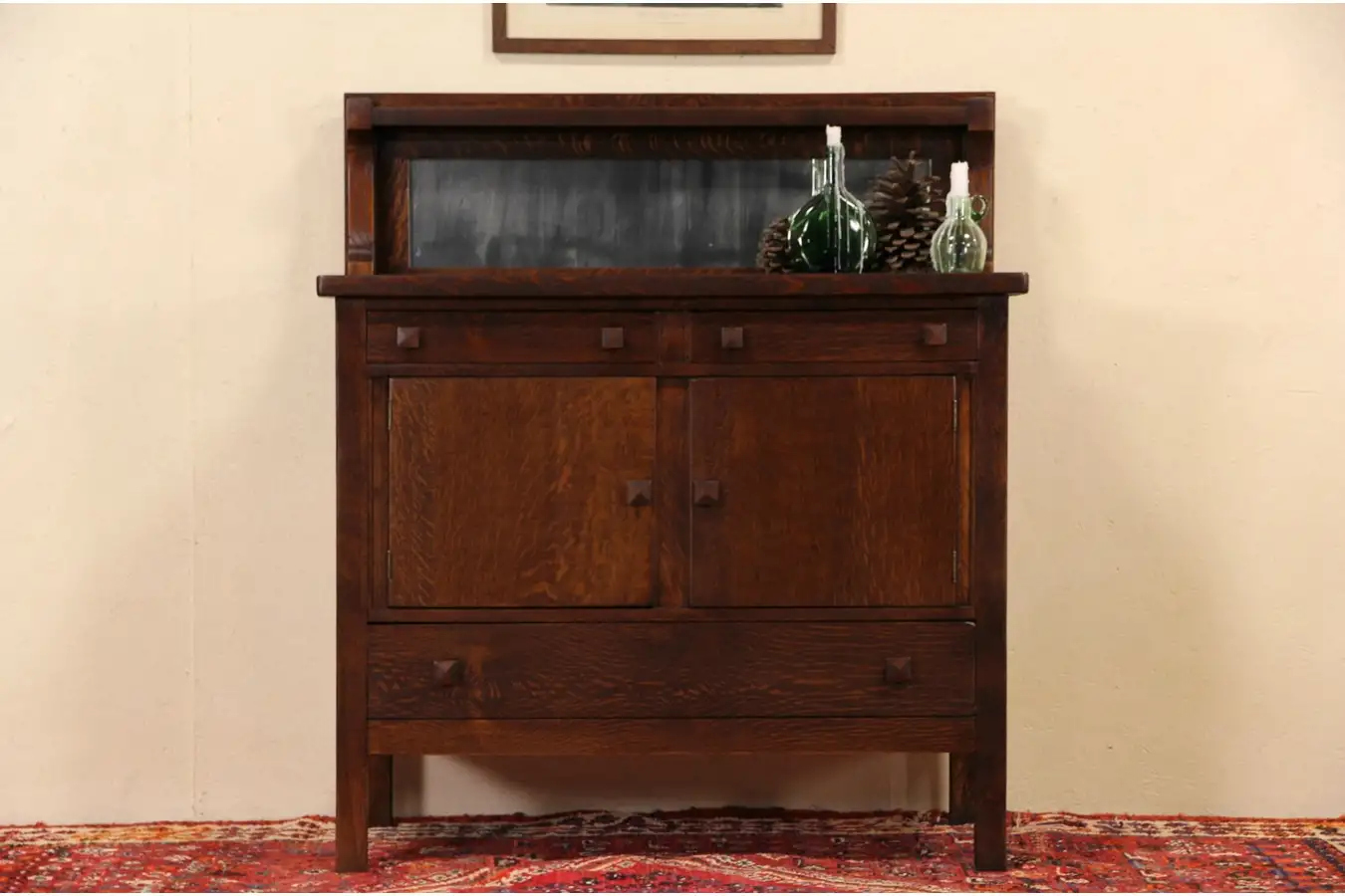 Arts & Crafts Mission Oak 1905 Sideboard, Server or Buffet