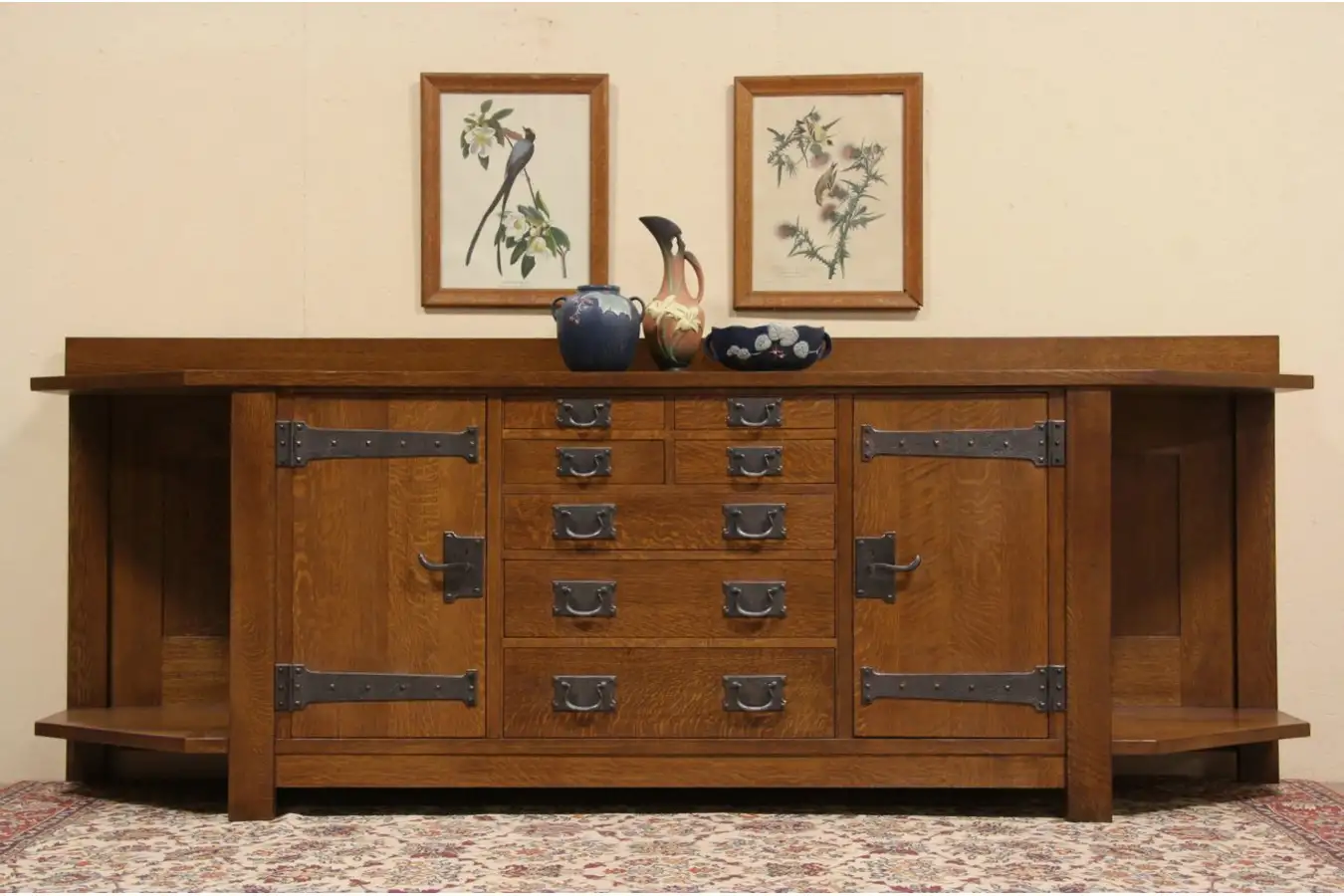 Stickley Signed Arts & Crafts Replica Columbus Ave. Sideboard or