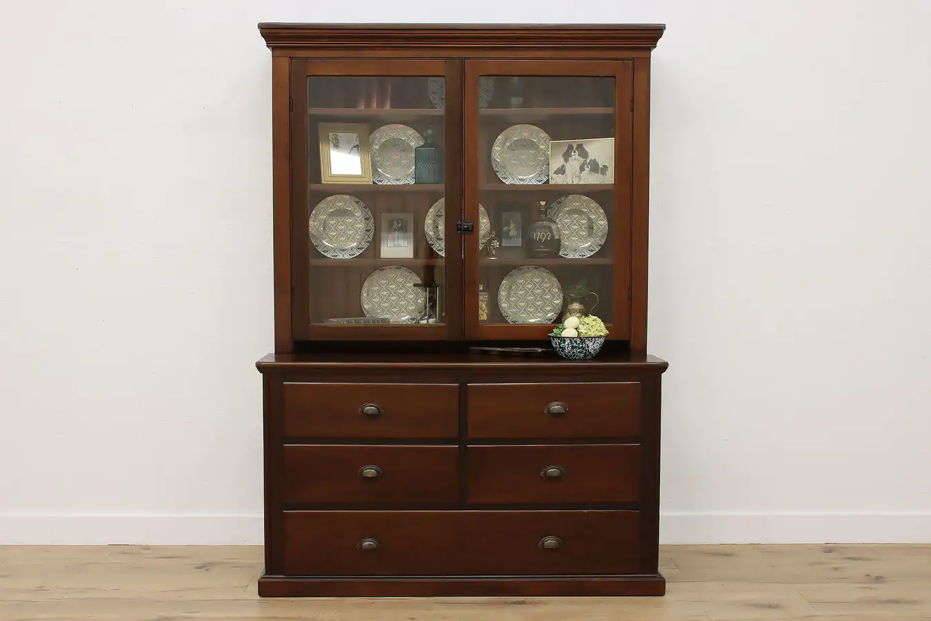 Main image of Farmhouse Antique Kitchen Cabinet or Pantry Cupboard