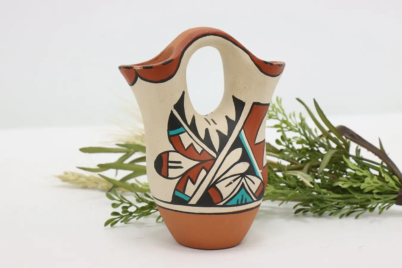 Main image of Native American Jemez Pueblo Vintage Wedding Vase, Toledo