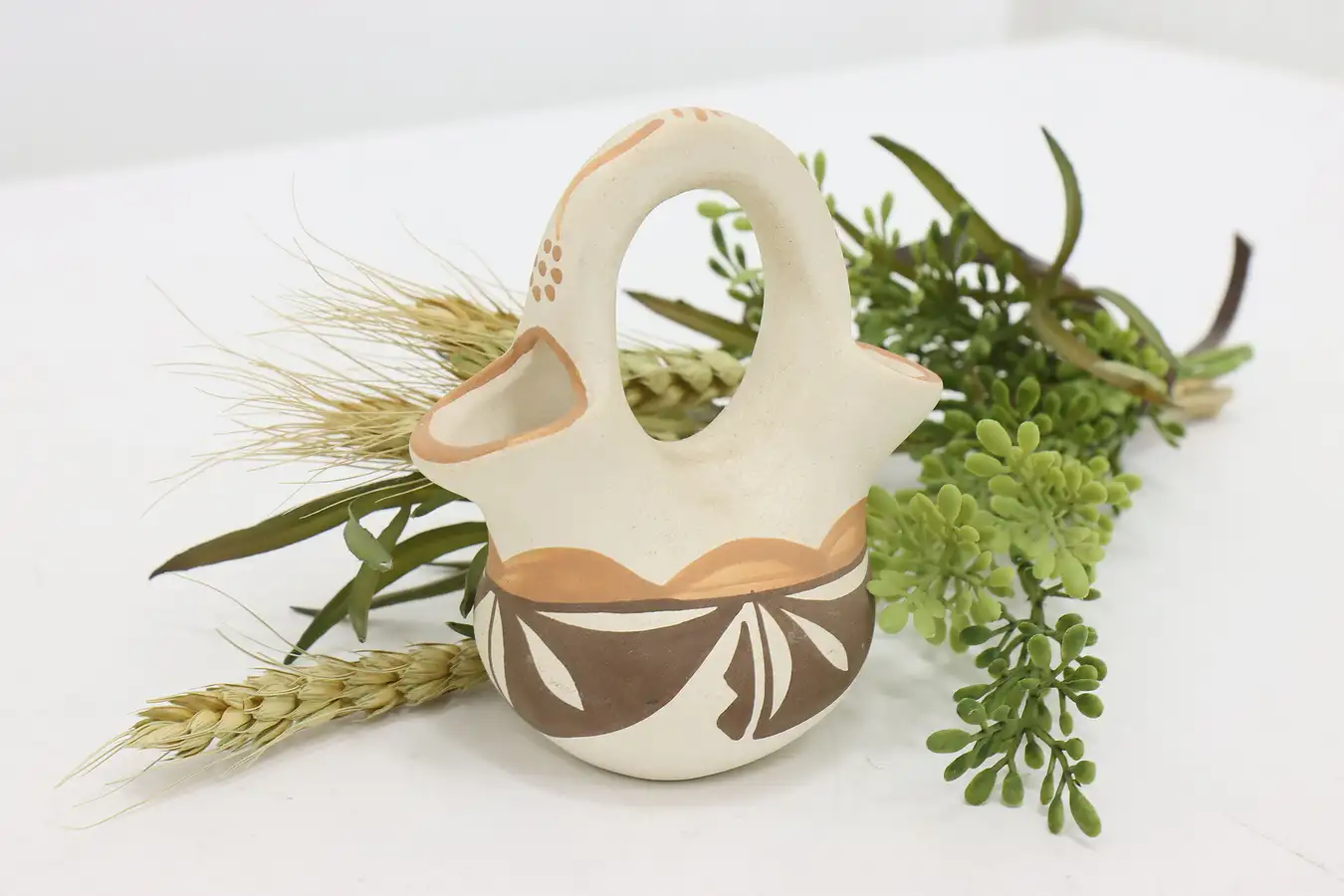 Main image of Native American Isleta Pueblo Vintage Wedding Vase, Teller