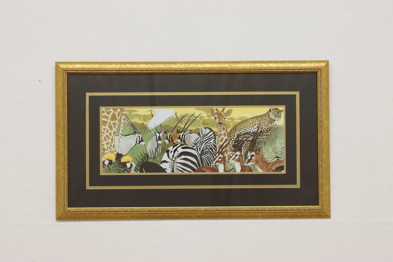 Main image of Serengeti Park Vintage Watercolor Painting, Fernandini 40.5"
