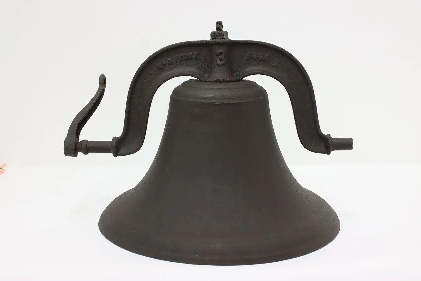 Main image of Cast Iron Antique 1886 School, Firehouse Salvage 18" Bell CS