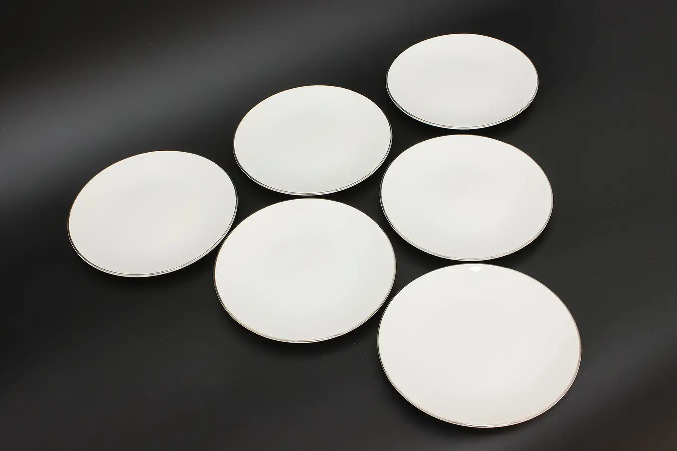 Main image of Set of 6 Midcentury Modern Vintage Appetizer Plates