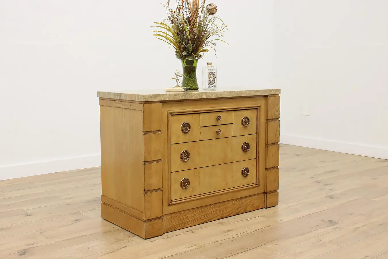 Main image of Drexel Insignia Vintage Tamo Ash & Stone Top Dresser Chest