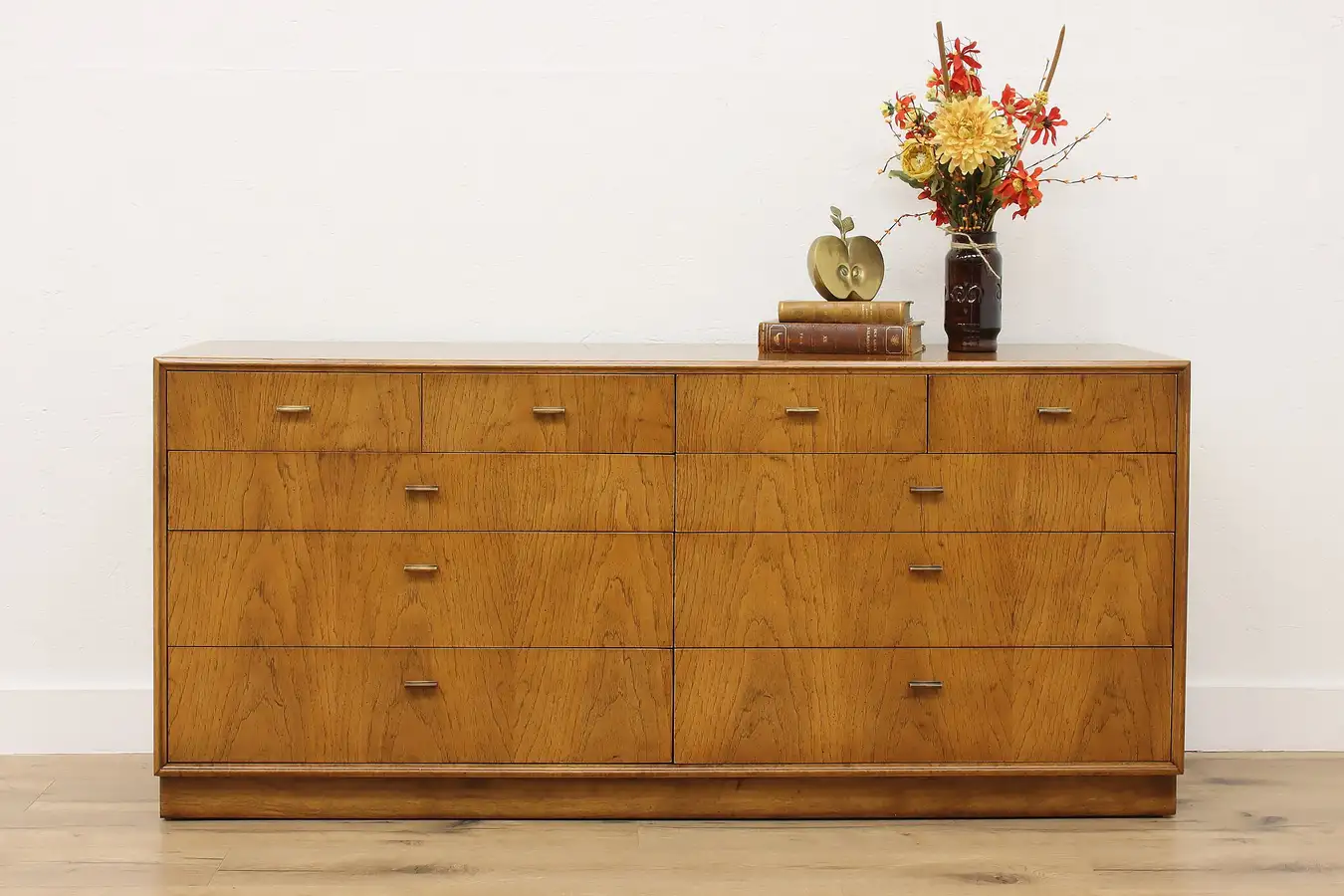 Main image of Midcentury Modern Vintage Chestnut Office Credenza Dresser
