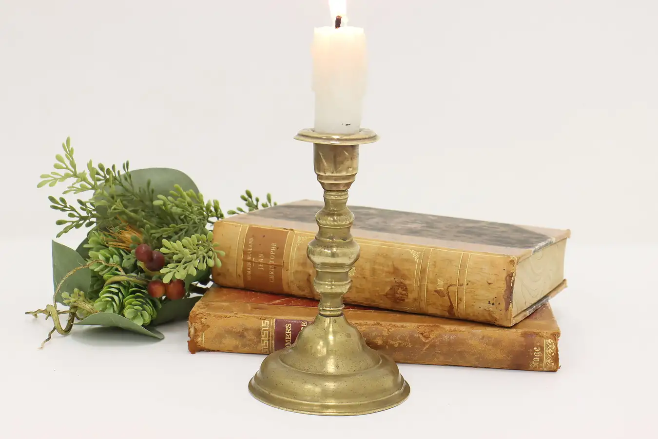 Main image of Victorian Antique Brass Candlestick
