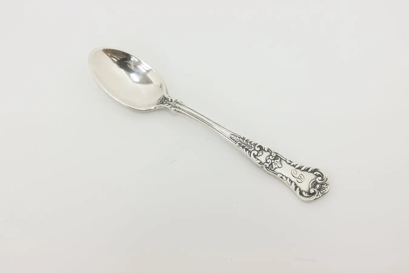 Main image of Gorham Antique Silverplate Baby Spoon, P Initial