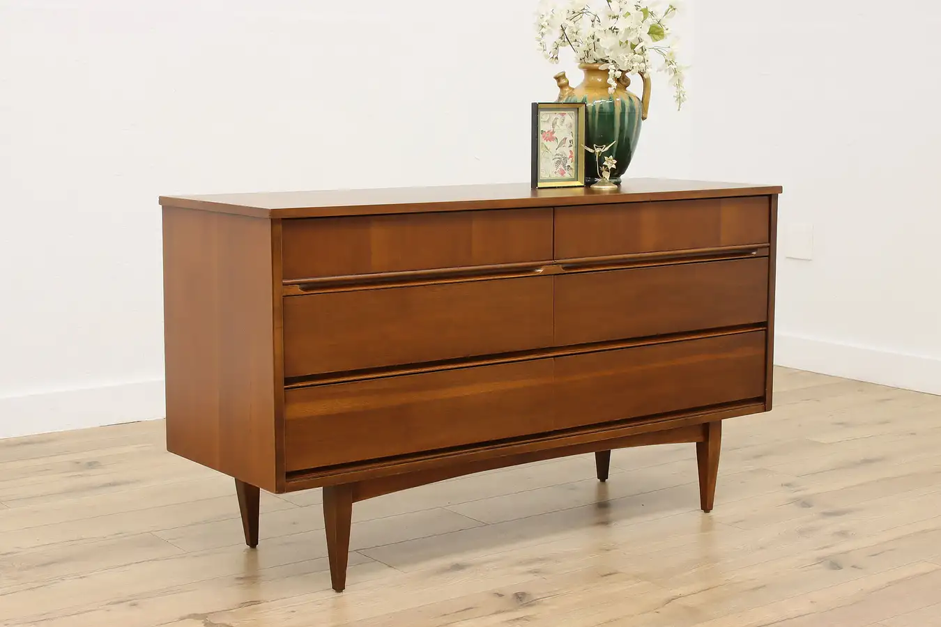 Main image of Midcentury Modern Vintage Walnut Dresser Chest or Console