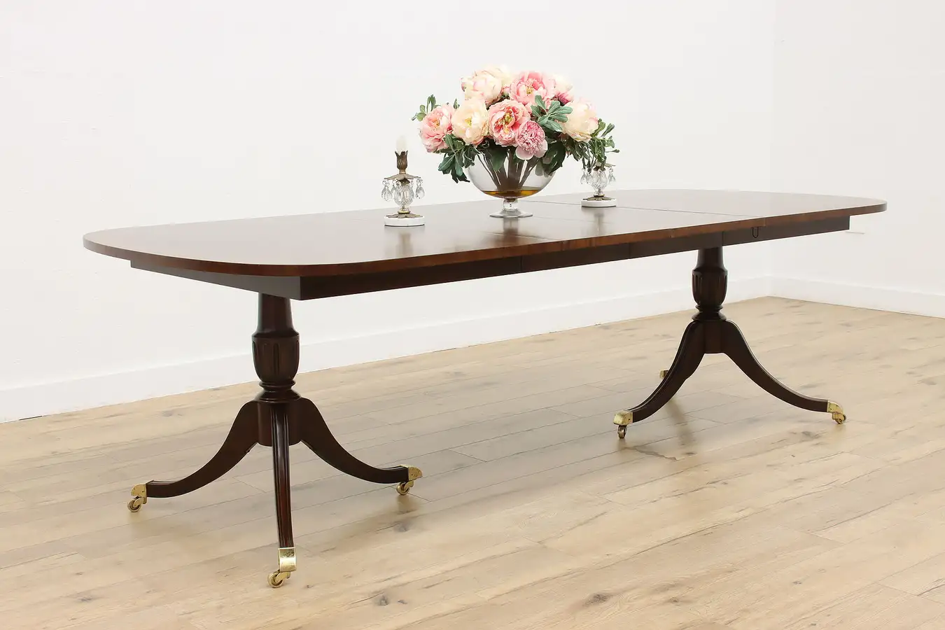 Main image of Federal Vintage Banded Cherry 8' Dining Table, 2 Leaves