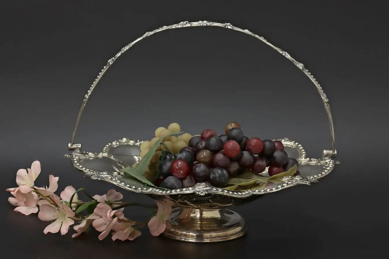 Main image of Victorian Antique Silverplate Server or Centerpiece Basket