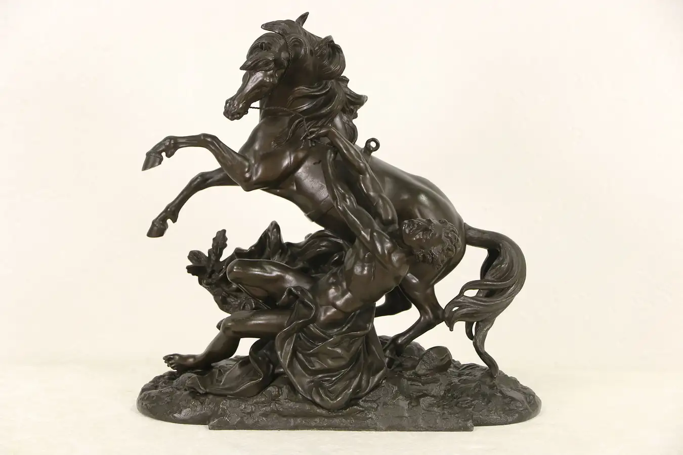 Main image of Marly Horse Tamer Sculpture after Coustou, 1890's Antique Statue