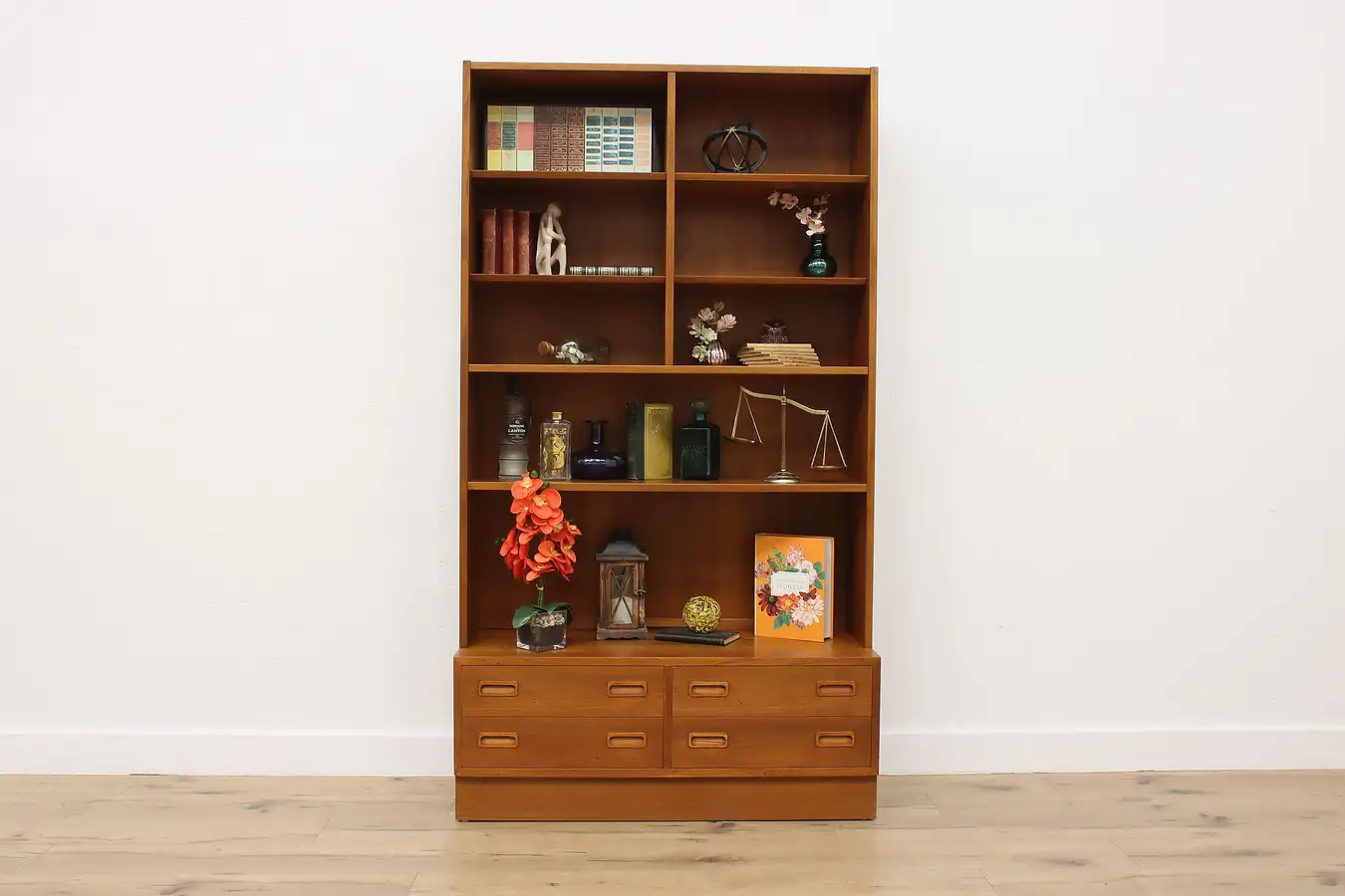 Main image of Midcentury Modern Vintage Teak Library Bookcase Hundevad