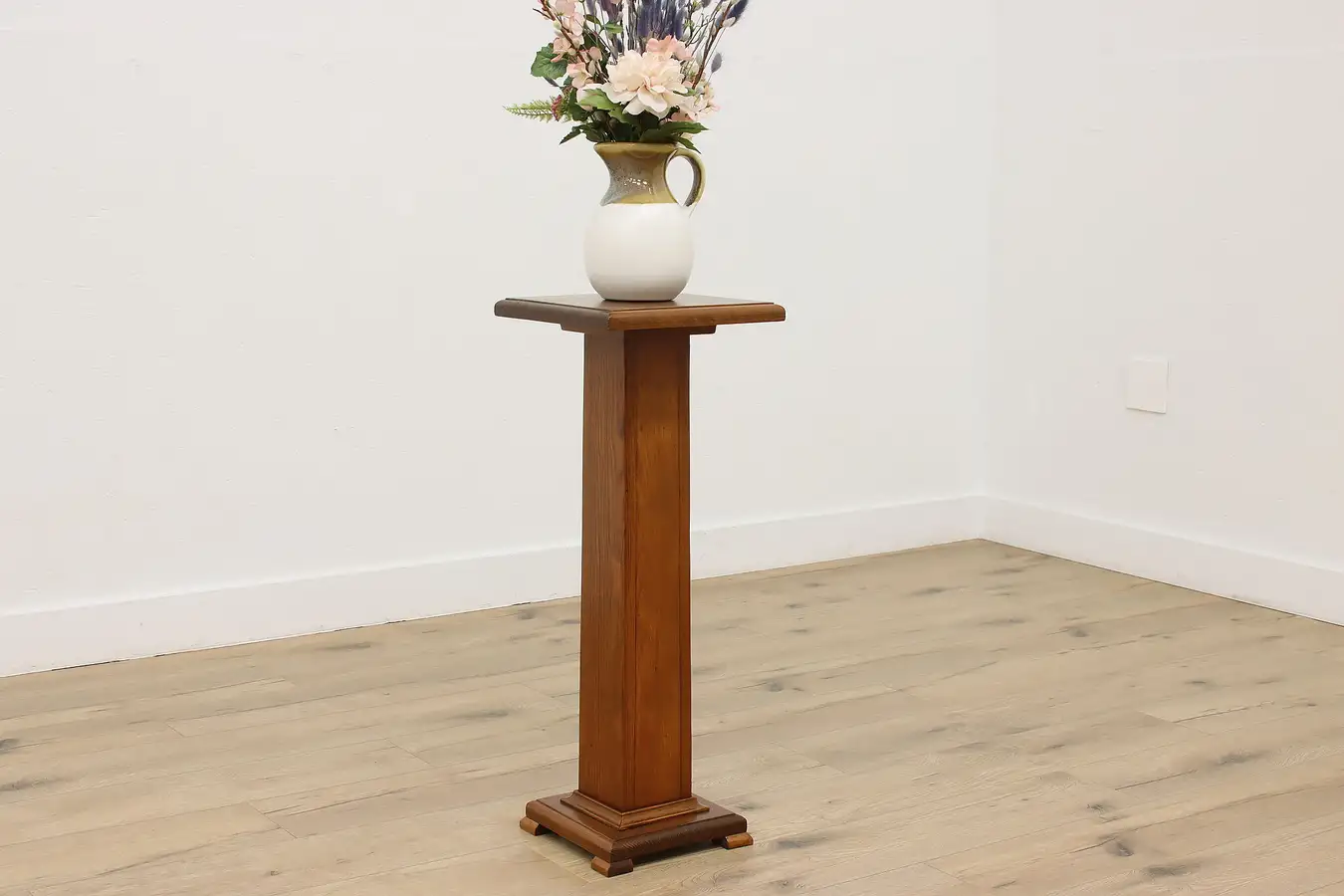 Main image of Arts & Crafts Vintage Pine Plant Stand or Sculpture Pedestal