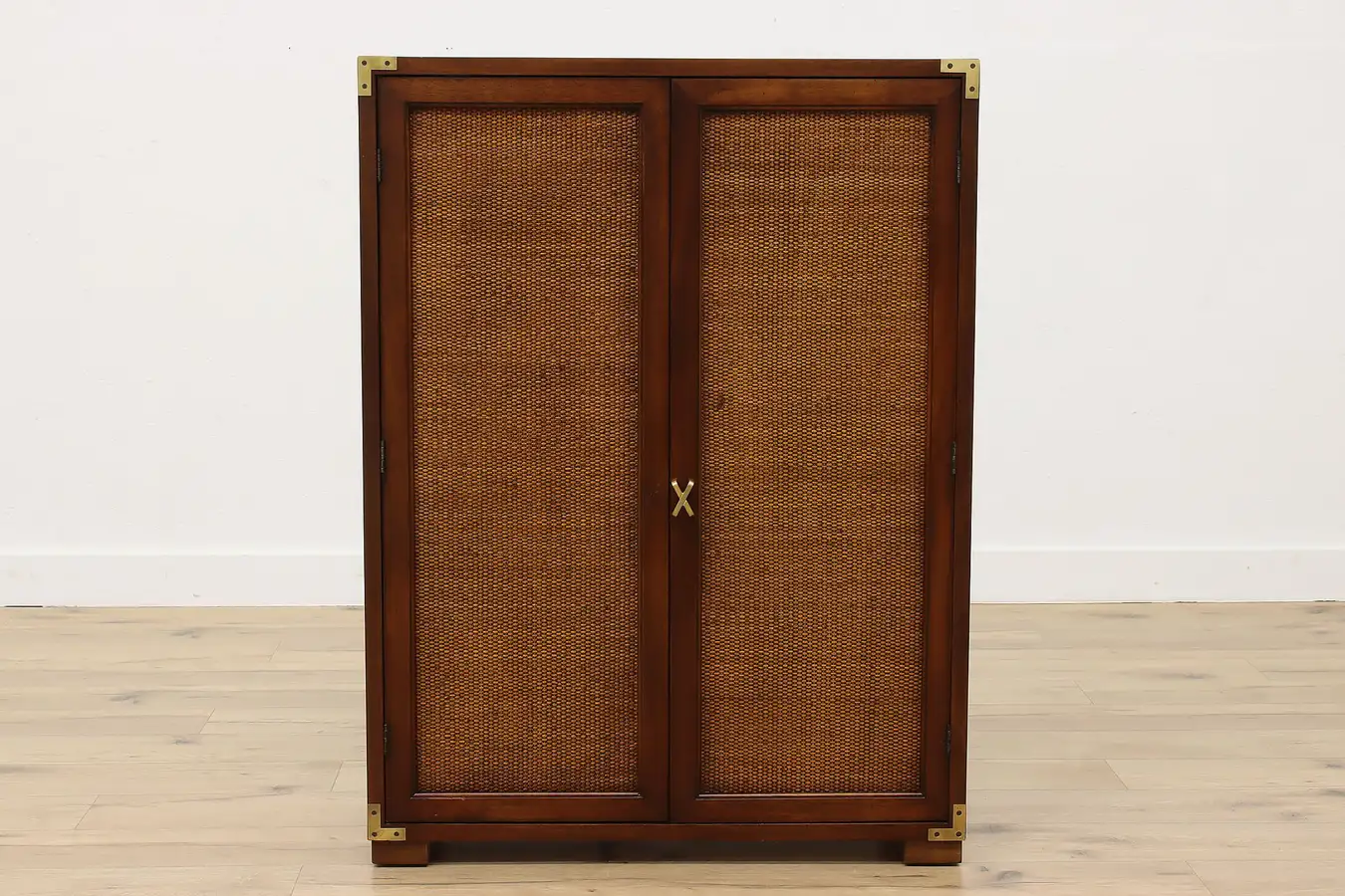 Main image of Midcentury Modern Vintage Mahogany Bar Cabinet or Closet