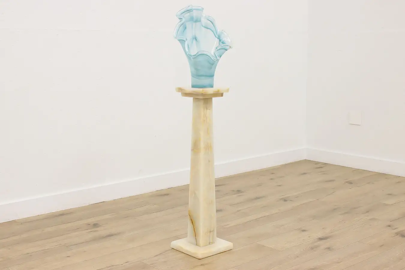 Main image of Art Deco Antique Onyx Plant Stand or Sculpture Pedestal