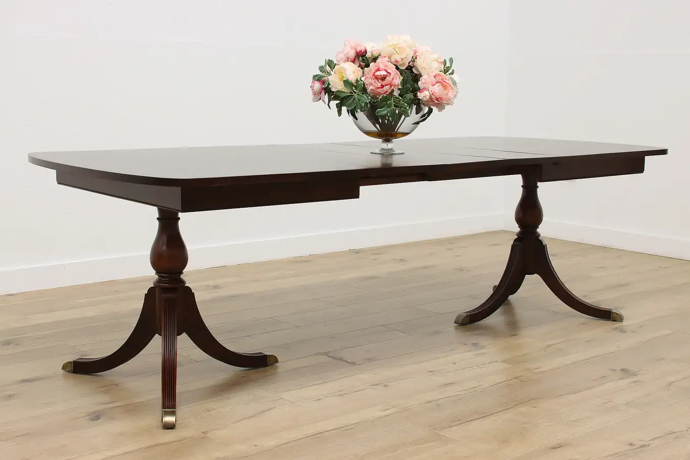 Main image of Georgian Vintage Mahogany 8' Dining Table, 3 Leaves